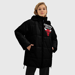 Куртка зимняя женская CHICAGO BULLS, цвет: 3D-светло-серый — фото 2