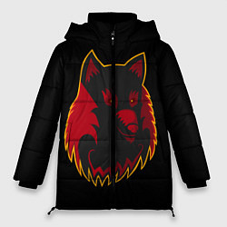 Куртка зимняя женская Wolf Logo, цвет: 3D-черный