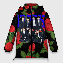 Куртка зимняя женская BTS Roses Black, цвет: 3D-черный