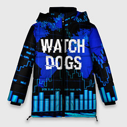 Куртка зимняя женская Watch Dogs, цвет: 3D-черный