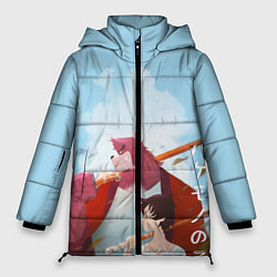 Куртка зимняя женская Ученик чудовища, цвет: 3D-красный