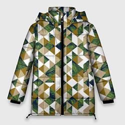 Женская зимняя куртка Хипстерские треугольники
