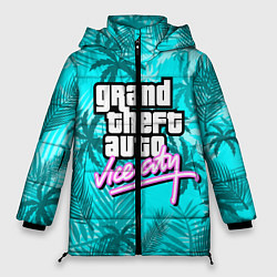 Куртка зимняя женская GTA VICE CITY, цвет: 3D-черный