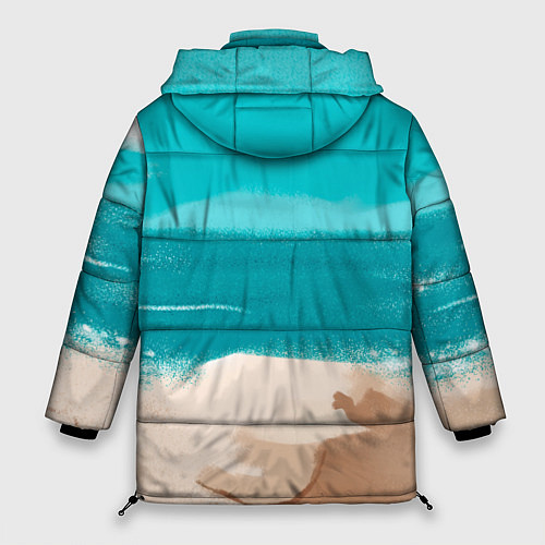 Женская зимняя куртка Медвежонок серфер / 3D-Светло-серый – фото 2
