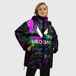 Куртка зимняя женская VALORANT GAME, цвет: 3D-черный — фото 2