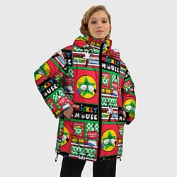 Куртка зимняя женская Микки Маус, цвет: 3D-черный — фото 2