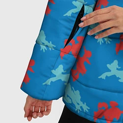 Куртка зимняя женская Дональд Дак, цвет: 3D-черный — фото 2