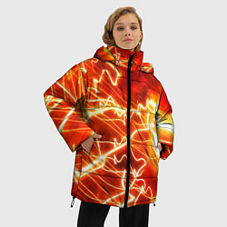 Куртка зимняя женская ОГНЕННАЯ МОЛНИЯ, цвет: 3D-черный — фото 2