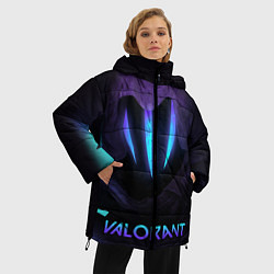 Куртка зимняя женская VALORANT OMEN, цвет: 3D-черный — фото 2