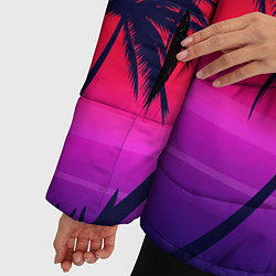 Куртка зимняя женская Очеровательный закат, цвет: 3D-черный — фото 2