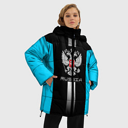 Куртка зимняя женская Russia, цвет: 3D-красный — фото 2