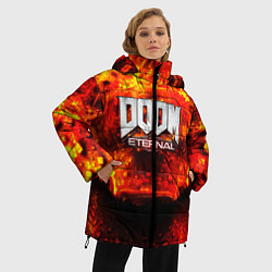 Куртка зимняя женская Doom Eternal, цвет: 3D-черный — фото 2