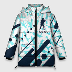 Куртка зимняя женская CS GO КС ГО, цвет: 3D-светло-серый