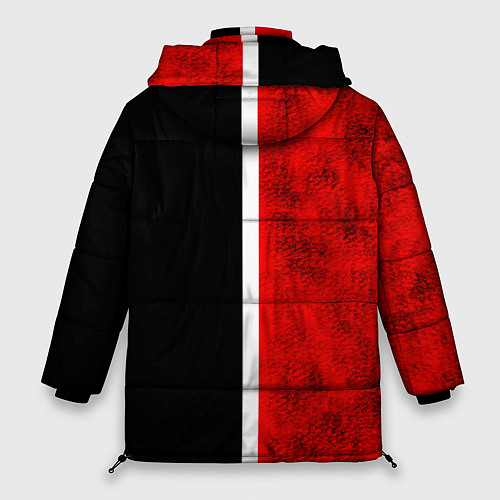 Женская зимняя куртка Манчестер Юнайтед 3D / 3D-Светло-серый – фото 2