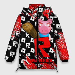Куртка зимняя женская ROBLOX: PIGGI, цвет: 3D-черный