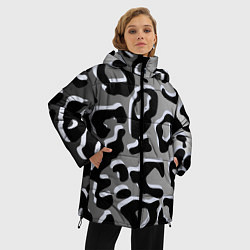 Куртка зимняя женская Print, цвет: 3D-черный — фото 2