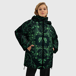 Куртка зимняя женская Узоры, цвет: 3D-светло-серый — фото 2