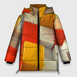 Женская зимняя куртка КУБЫ 3D
