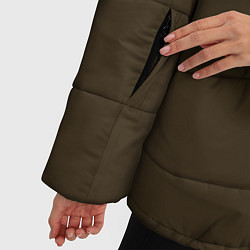 Куртка зимняя женская Батарейка заряд чашка кофе, цвет: 3D-светло-серый — фото 2
