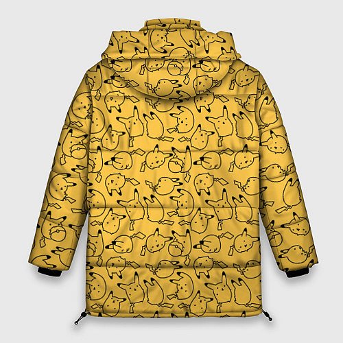 Женская зимняя куртка Покемон Пикачу / 3D-Светло-серый – фото 2