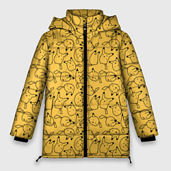 Куртка зимняя женская Покемон Пикачу, цвет: 3D-светло-серый