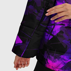 Куртка зимняя женская Абстракция,пришелиц,космос,100, цвет: 3D-черный — фото 2