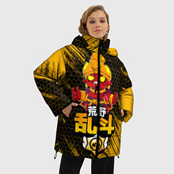 Куртка зимняя женская Злой Джин BRAWL STARS, цвет: 3D-черный — фото 2