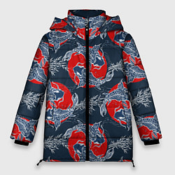 Куртка зимняя женская Japanese carp, цвет: 3D-черный
