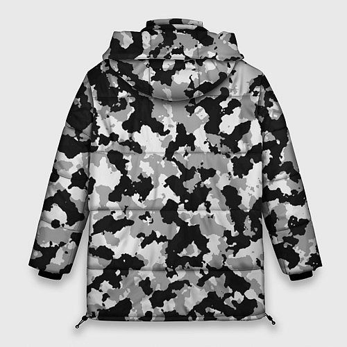 Женская зимняя куртка Камуфляж ЧБС / 3D-Светло-серый – фото 2