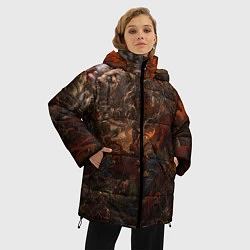 Куртка зимняя женская Фэнтази битва Z, цвет: 3D-светло-серый — фото 2