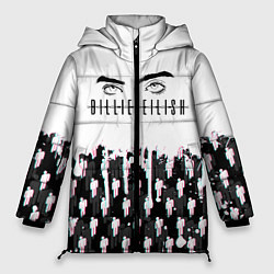 Куртка зимняя женская BILLIE EILISH GLITCH, цвет: 3D-черный