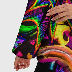 Куртка зимняя женская МИМЕЗИС НЕОНОВЫЙ, цвет: 3D-черный — фото 2