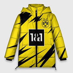Куртка зимняя женская Reus Borussia Dortmund 20-21, цвет: 3D-красный
