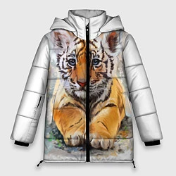 Куртка зимняя женская Tiger Art, цвет: 3D-светло-серый