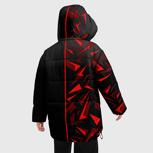 Женская зимняя куртка FC Bayern Munchen Форма / 3D-Красный – фото 4