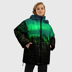 Куртка зимняя женская Северное сияние, цвет: 3D-черный — фото 2