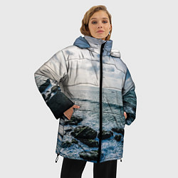 Куртка зимняя женская Море, цвет: 3D-черный — фото 2