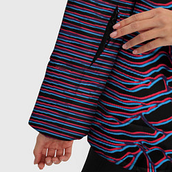 Куртка зимняя женская Joy Division Glitch, цвет: 3D-черный — фото 2
