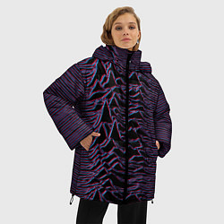Куртка зимняя женская Joy Division Glitch, цвет: 3D-красный — фото 2