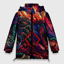 Куртка зимняя женская DARK SOULS III, цвет: 3D-черный