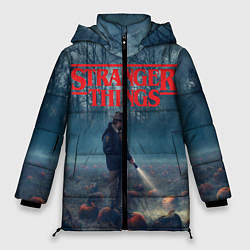 Куртка зимняя женская Stranger Things, цвет: 3D-черный