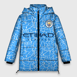 Куртка зимняя женская Manchester City 2021 Home Kit, цвет: 3D-черный