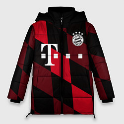 Куртка зимняя женская ФК Бавария Мюнхен, цвет: 3D-черный