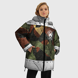 Куртка зимняя женская Танковые войска РФ, цвет: 3D-светло-серый — фото 2