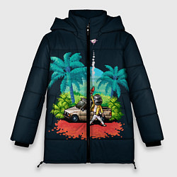 Куртка зимняя женская PUBG Pixel, цвет: 3D-черный