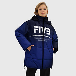 Куртка зимняя женская FIVB Volleyball, цвет: 3D-красный — фото 2