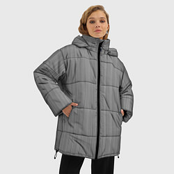 Куртка зимняя женская Серый, цвет: 3D-черный — фото 2