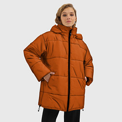Куртка зимняя женская Радуга v6 - оранжевый, цвет: 3D-черный — фото 2