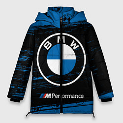 Куртка зимняя женская BMW БМВ, цвет: 3D-черный