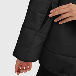 Куртка зимняя женская Кошачья мордочка, цвет: 3D-черный — фото 2
